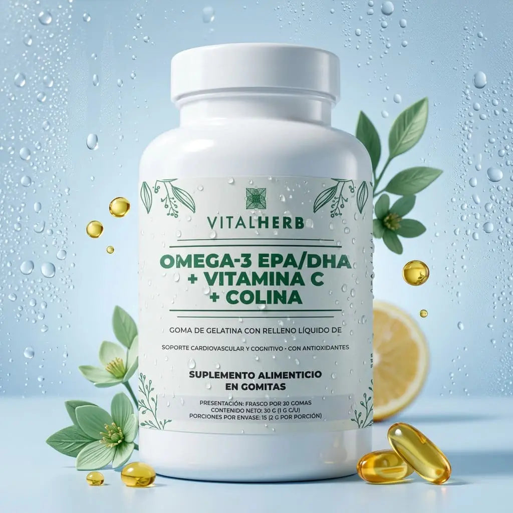 OMEGA 3 + VITAMINA C + COLINA — PROMO ESPECIAL [67% DE DESCUNETO]